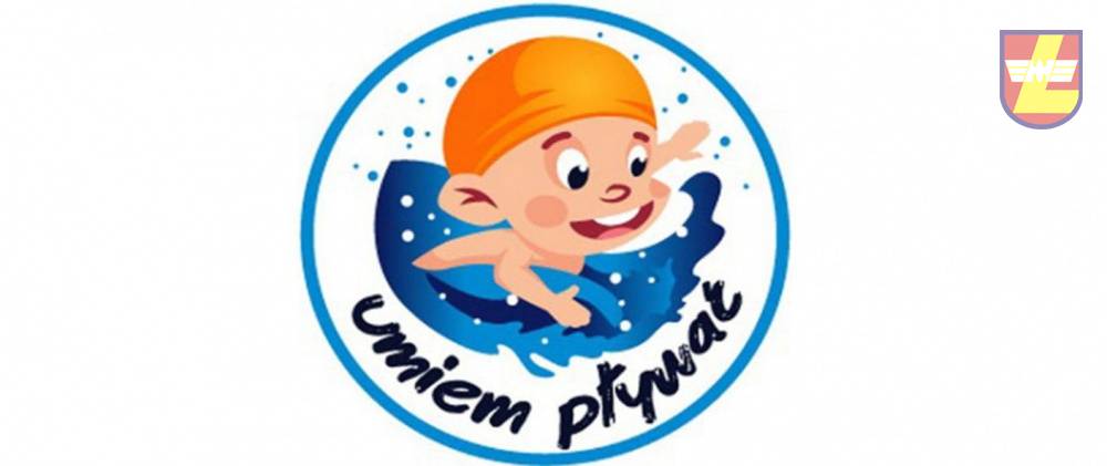 Zdjęcie: Na zdjęciu: logo programu "Umiem pływać" (grafika chłopca pływającego)